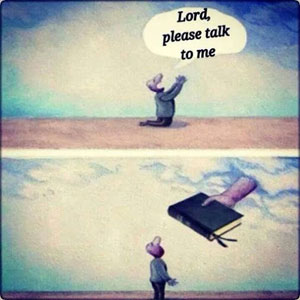 God speaks through the Bible