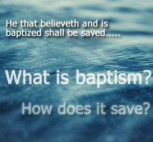 Baptism is a work of repentance.